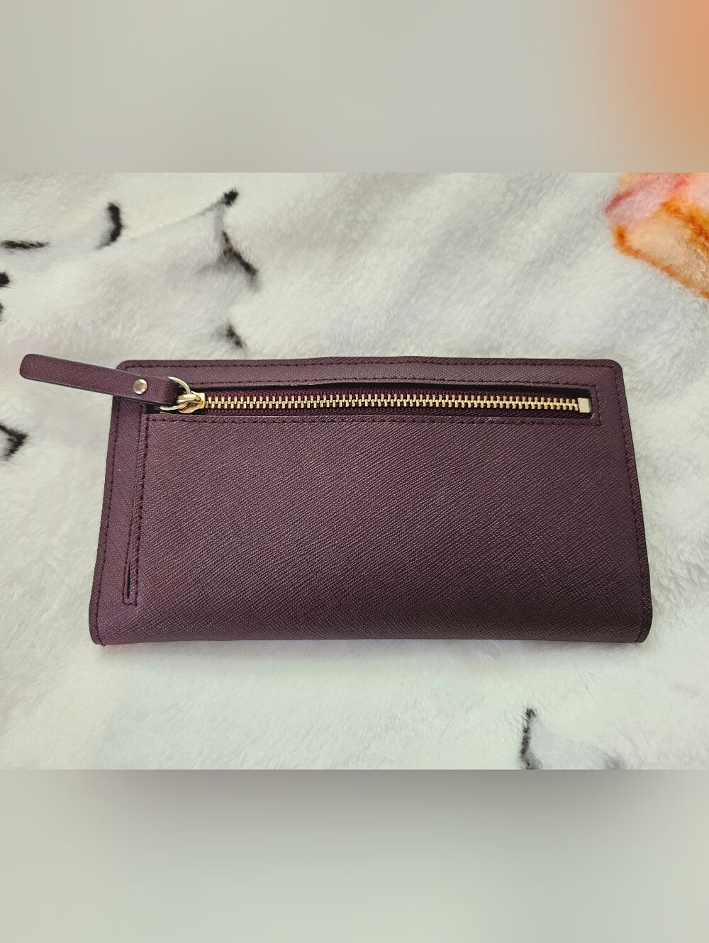 Kate Spade Laurel Way Wallet - Mulled Wine Saffiano Leather - Picture 2 of 12